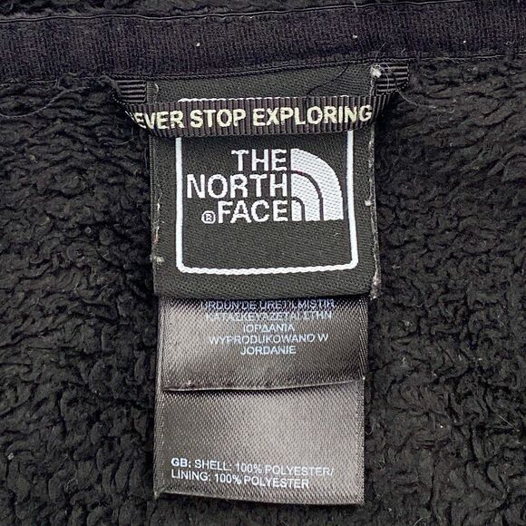 The North Face Fleece Jacket Full Zip Womens Small Black Pockets Fuzzy Outdoor - Picture 7 of 12